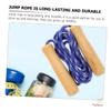 6pcs Exercise Jump Rope Wooden Handle Skipping Rope Wear-resistant for Fitness view 3