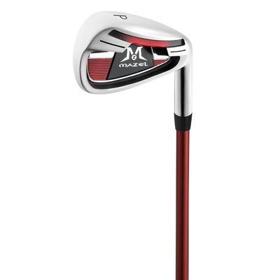 MAZEL Golf Individual Iron 1,2,3,4,5,6,7,8,9, Golf Iron with Steel Shafts for Right Handed Golfers (Graphite,Black Red, PW, Regular, Right)