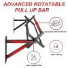 BESTHLS Wall Mounted Advanced Pull Up Bar, Heavy Duty Wall Mount Pull-up Chin Up Bar Multifunctional Home Gym Workout Indoor Exercise Equipment Support to 440 Lbs view 4