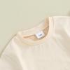 Thorn Tree Toddler Boys Clothes Set Short Sleeve T-shirt Top Elastic Waist Pocket Shorts Solid 2Pcs Outfits view 3