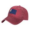 LIFANGMI Bunker Hill Flag Baseball Cap for Men Women Hats Adjustable Vintage Cowboy Hat Sun Hat Red view 1