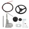 Outboard Steering System 14 Outboard Steering Kit 14 Feet Boat Steering Cable with 12.4 Wheel Marine view 1