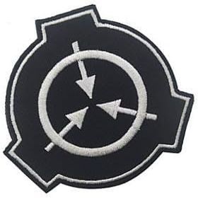 Black SCP Foundation Special Containment Procedures Foundation Logo Military Hook Loop Tactics Morale Embroidered Patch Tactical Bag Accessories