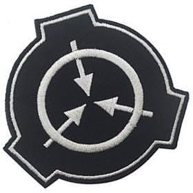Black SCP Foundation Special Containment Procedures Foundation Logo Military Hook Loop Tactics Morale Embroidered Patch Tactical Bag Accessories