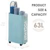 Caroeas Yoga Mat Storage Rack, 27 inches Yoga Mat Holder, Home Gym Equipment Storage, Workout Equipment Organization, Light Blue view 2