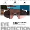 ROCKBROS Photochromic Cycling Glasses, UV Protection Sports Sunglasses for Men Woman, Lightweight Biking Sunglasses view 3