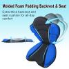 Montekin Thickened Kayak Seat with Back Support, Sit On Top Cushioned Canoe Backrest Molded Foam Seat for SUP Paddle Board Fishing Boat Long Trip (Black Dark Blue) view 3