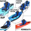 Montekin Thickened Kayak Seat with Back Support, Sit On Top Cushioned Canoe Backrest Molded Foam Seat for SUP Paddle Board Fishing Boat Long Trip (Black Dark Blue) view 4