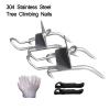 MIZHAO Tree Climbing GearLeather Forged Tree Climbing Tool Non-Slip Pedal for Picking Fruit view 3