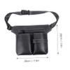Beatifufu Leather Hair Stylist Belt Barber Belt Scissor Pouch Stylist Tool Belt for Salon Use view 2
