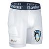 Davion Youth Sliding Padding Shorts with Soft Protective Athletic Cup Boys Briefs Underwear for Football, Baseball, Lacrosse White-XS view 1