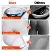 Davion Youth Sliding Padding Shorts with Soft Protective Athletic Cup Boys Briefs Underwear for Football, Baseball, Lacrosse White-XS view 4