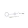 SWOOMEY 100pcs Straw Stopper Grommets Attached Plug Straw Fixing Plugs Jar Lid s Hole Caps Silicone Grommets with Attached Plastic White Homebrew Can Lid view 2