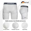 Davion Youth Sliding Padding Shorts with Soft Protective Athletic Cup Boys Briefs Underwear for Football, Baseball, Lacrosse White-L view 2