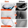 Davion Youth Sliding Padding Shorts with Soft Protective Athletic Cup Boys Briefs Underwear for Football, Baseball, Lacrosse White-L view 4