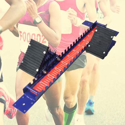 School Starting Block, Multi-Function Foot Pedal, Adjustable Starter, Track Racing, Suitable for Plastic Rail, Slag Rail