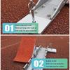 All-Aluminum Alloy Starting Block Special Training Running Device for Track and Field Competition Multifunctional Plastic Track Booster view 2