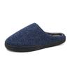 Bestgift Mens Home Shoes Women Indoor Casual Cotton Slippers Women Dark blue 9.5 view 1