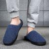Bestgift Mens Home Shoes Women Indoor Casual Cotton Slippers Women Dark blue 9.5 view 4