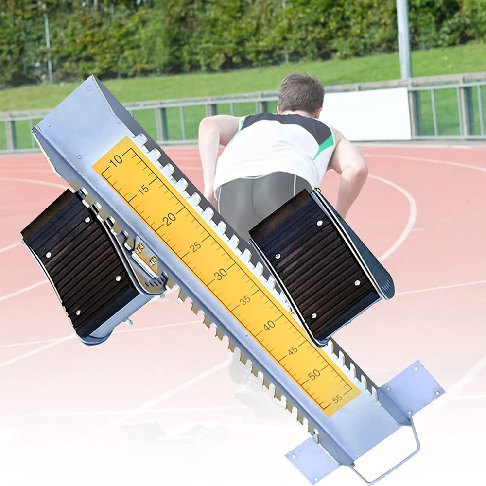 BaNbe Starting Block Multi-Function Starting Block Pedals, Adjustable Sprinter Starting Block, Starting Blocks Track and Field, Suitable for Plastic Runway Cinder Track, 20240108