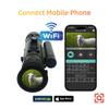 All-Metal Night Vision Goggles, IP66 Waterproof, Shock-Resistant, with WiFi, Multiple Crosshairs, 30/60fps, 4k Imaging, Ballistic Calculator, Used for Hunting and Outdoor Observation850nmIR view 4
