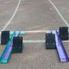 Multi-Function Starting Block,Sprinter Starting Block, Angle Adjustable Sprinter Track and Field Aluminum Suitable, 0-55 Scale, for Plastic Runway Cinder Track view 2