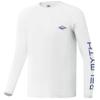 Palmyth Boys Fishing Shirt Youth Long Sleeve T-Shirt UPF 50+ Sun Protection (White/Largemouth Bass, M) view 4