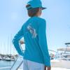 Palmyth Boys Fishing Shirt Youth Long Sleeve T-Shirt UPF 50+ Sun Protection (Blue Sky/Swordfish, M) view 3