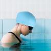 GANAZONO Flexible Pu Swim Cap for Hair Reusable Bathing Hat for Women Men Comfortable Fit Stylish Design for Swimming and Pool Use view 3