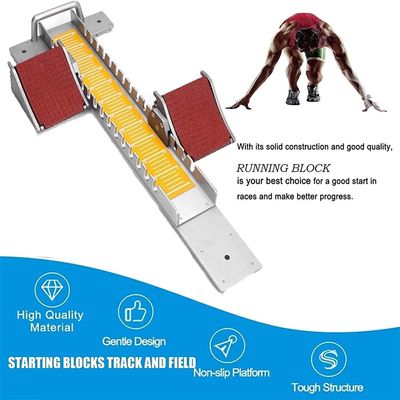 Competition Starting Block Pedals Profession, Track and Field Starting Block with Normal Or Extra High Foot Support for Plastic Runway College