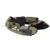 286lbs Inflatable Fishing Boat Lasting Belly Boat,Inflatable Float Tube with Oar|Fish Ruler|Pump|Storage Pockets|Repair Tools|Adjustable Straps|Fin for Fishing Rafting,53.5 * 41.3 * 21in (Green) view 1