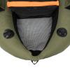 286lbs Inflatable Fishing Boat Lasting Belly Boat,Inflatable Float Tube with Oar|Fish Ruler|Pump|Storage Pockets|Repair Tools|Adjustable Straps|Fin for Fishing Rafting,53.5 * 41.3 * 21in (Green) view 4
