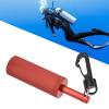 1 Aluminum Alloy Underwater Rattle Device, Diving Underwater Communication Rod with Attachment Fastener, Diving Noise Device for Emergency Notification, Red view 4