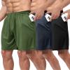 BOOJO 3 Pack Gym Basketball Mens Shorts - Quick Dry Black Workout Athletic Shorts with Pockets for Casual Running (S-6XL) view 1