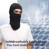 Balaclava Summer Mask for Men Sun Protection Neck Gaiter Face Mask Motorcycle Riding Black view 4