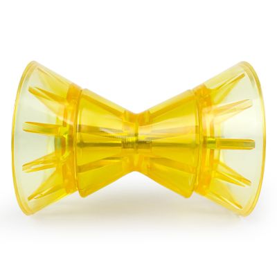 BALAVA Boat Trailer Roller 3inch,Boat Rollers for Trailer,Bow Roller with Bells and Bolt,1/2 in Shaft Boat Trailer Bow Stop, Great for Boat Trailer Bracket,Yellow