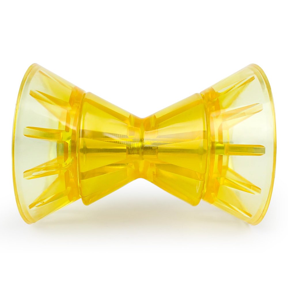 BALAVA Boat Trailer Roller 3inch,Boat Rollers for Trailer,Bow Roller with Bells and Bolt,1/2 in Shaft Boat Trailer Bow Stop, Great for Boat Trailer Bracket,Yellow