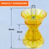 BALAVA Boat Trailer Roller 3inch,Boat Rollers for Trailer,Bow Roller with Bells and Bolt,1/2 in Shaft Boat Trailer Bow Stop, Great for Boat Trailer Bracket,Yellow view 2