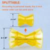 BALAVA Boat Trailer Roller 3inch,Boat Rollers for Trailer,Bow Roller with Bells and Bolt,1/2 in Shaft Boat Trailer Bow Stop, Great for Boat Trailer Bracket,Yellow view 3