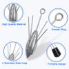 Sputnik Sinkers Surf Fishing Weight, 3pcs Saltwater Fishing Sinkers and Weights with Long Tail 3oz-7oz Pyramid Spider Sinker for Catfish Beach Ocean Sand, 5oz view 2