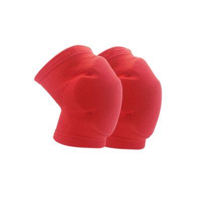 Mobestech Anti-collision Thicken Sponge Sports Knee Pads Breathable Protective Leg Guard for Basketball Football Cycling Red Adult