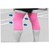 Mobestech Pink Knee Support Sleeves Elastic Protective Sports Pads for Joint Stability for Running Hiking and Workout Comfortable Fit Breathable Material Xl view 2