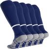 APTESOL Girls Cushioned Knee High Soccer Socks for Kids Youth Team Sports view 1