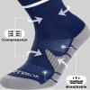 APTESOL Girls Cushioned Knee High Soccer Socks for Kids Youth Team Sports view 3