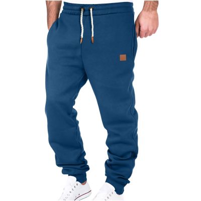 Comfort Drawstring Sweatpants for Men Solid Joggers Sports Pants Basic Cinch Bottom Lounge Running Pants 3X-4X Navy
