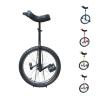 TCUDCKI Unicycle for Adults Adjustable Seat with Unicycle Stand for Fun Fitness Exercises Balance Training Circus Performances (Black, 12") view 1