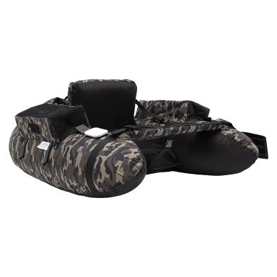 Fishing Boat, 286.6lbs Portable Outdoor Fishing Boat with Adjustable Backrest (90-180), Inflatable Floated Fish Boats, Hand Air Pump, Used for Rafting, Exploration in The Ocean, Lakes (Camouflage)