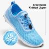ALEADER Stylish Women Water Shoes, Quick-Dry Water Sneakers, Aqua Swim Shoes for Pool, Beach Sky Blue Size 8.5 view 2