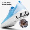 ALEADER Stylish Women Water Shoes, Quick-Dry Water Sneakers, Aqua Swim Shoes for Pool, Beach Sky Blue Size 8.5 view 3