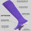 APTESOL Girls Cushioned Knee High Soccer Socks for Kids Youth Team Sports view 4